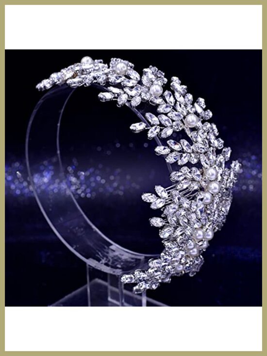 Crystal Pearl Wedding Hair Comb Bridal Side Comb Rhinestone Hair Accessory main image 4